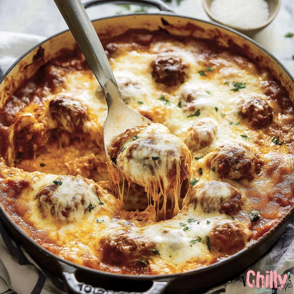 Beef meatball casserole recipe