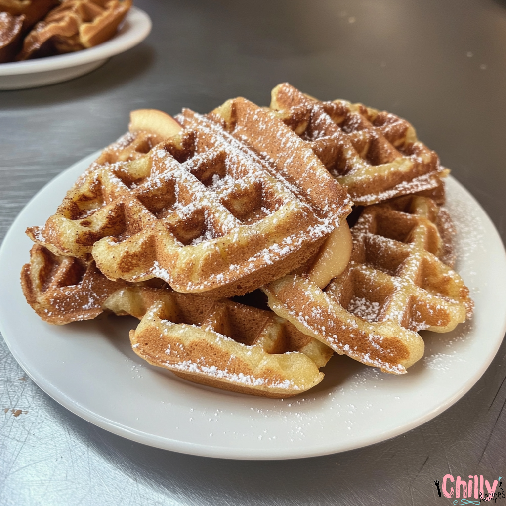 Apple waffles recipe