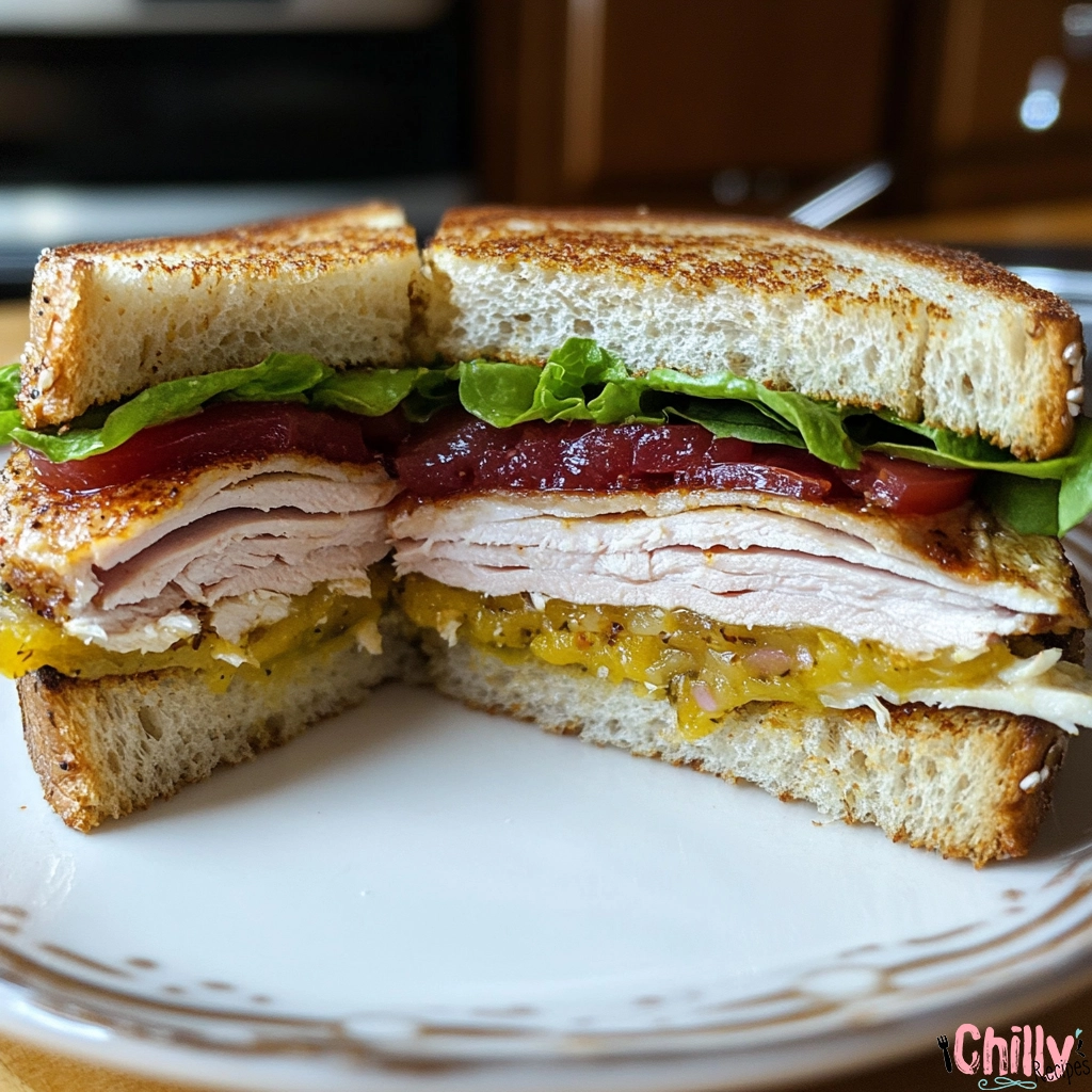 Turkey and cheese Sandwich recipe